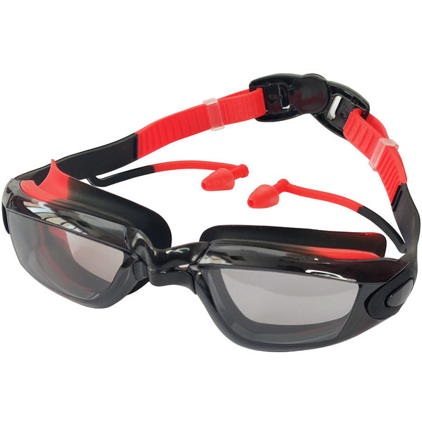 Очки для плавания взрослые (черно-красные), E33143-5  