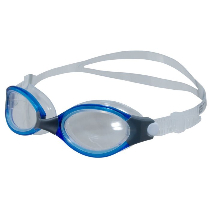 Очки д/плавания ATEMI B502, силикон (синий/серый)