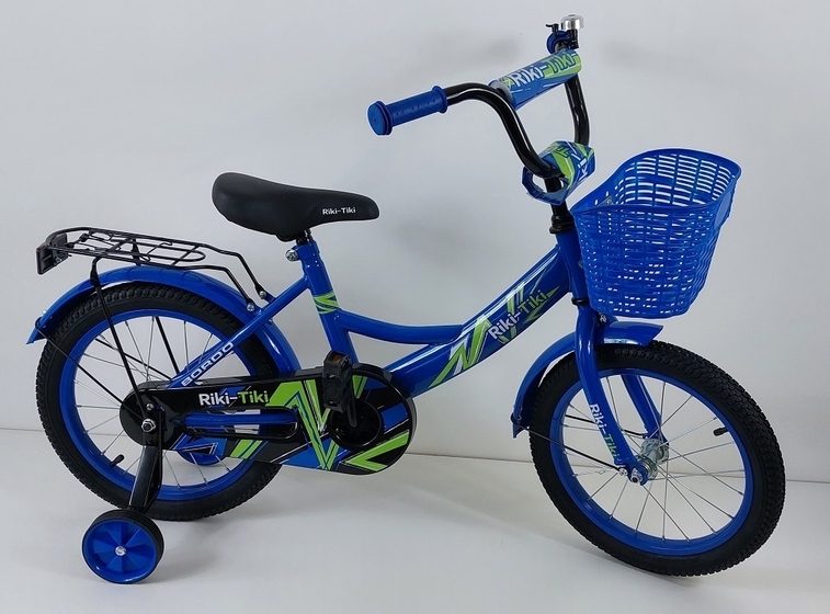 Велосипед двухколесный детский ТМ Riki-Tiki, модель BORDO, диаметр колеса 16", Синий