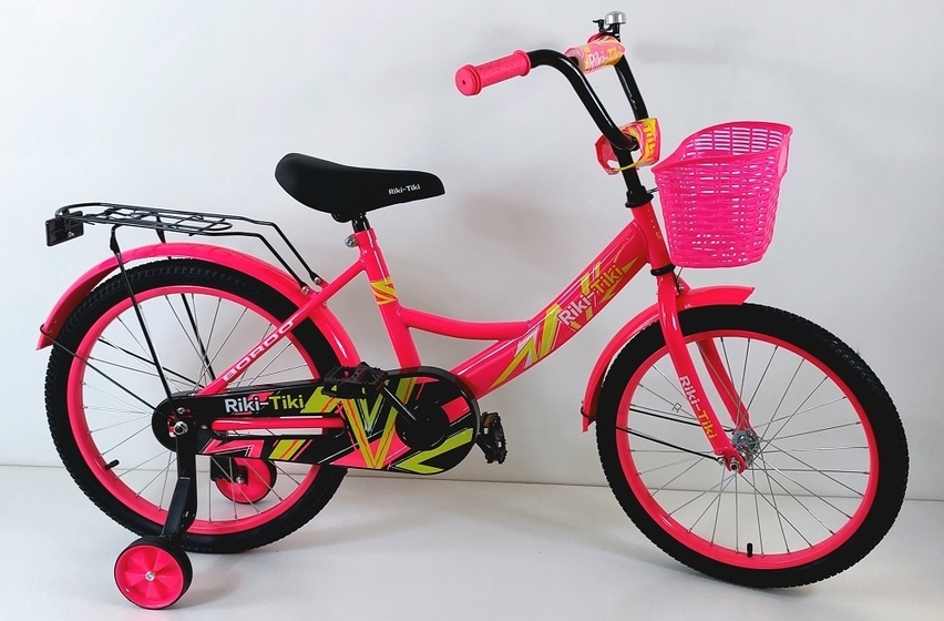 Велосипед двухколесный детский ТМ Riki-Tiki, модель BORDO, диаметр колеса 18", розовый