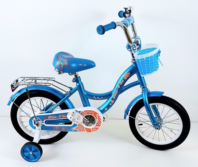 Велосипед двухколесный детский ТМ Riki-Tiki, модель GERDA, диаметр колеса 16", Бирюзовый
