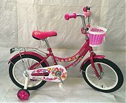 Велосипед 18" детский ZIGZAG, мод. FORIS, малиновы