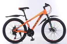 Велосипед 24" PULSE Lite MD-2200-21, оранжевый/желтый/синий