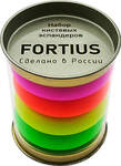 Набор кистевых Эспандеров "Fortius" Neon, 4шт (10,20,30,40 кг) (тубус)