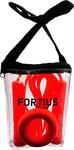 Набор скакалка с эспандером 20 кг "Fortius" Neon (оранжевый) в сумке