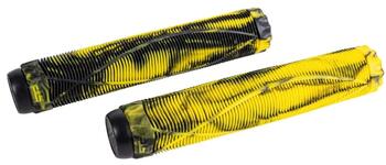Грипсы 2шт с барендами Fish 170mm, Yellow/Black, на трюковой самокат 1/100 294354