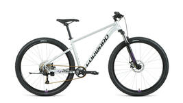 Велосипед Forward SPORTING 29 XX D (29" 9ск рост 21") 2022,серебристый/фиолетовый