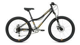 Велосипед Forward TITAN 24 2.0 D (24" 6ск, рост12") 2022 черный/оранжевый