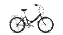 Велосипед Forward VALENCIA 24 2.0 (24" 6ск рост 16" скл), черный/оранжевый, RBK22FW24075
