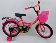 Велосипед двухколесный детский ТМ Riki-Tiki, модель BORDO, диаметр колеса 14", розовый