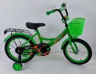 Велосипед двухколесный детский ТМ Riki-Tiki, модель BORDO, диаметр колеса 14",Зеленый