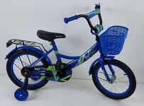 Велосипед двухколесный детский ТМ Riki-Tiki, модель BORDO, диаметр колеса 14", Синий