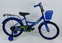 Велосипед двухколесный детский ТМ Riki-Tiki, модель BORDO, диаметр колеса 18", Синий