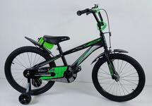 Велосипед двухколесный детский ТМ Riki-Tiki, модель CROSS, диаметр колеса 16", Чёрный