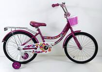 Велосипед двухколесный детский ТМ Riki-Tiki, модель NICOLE, диаметр колеса 20", малиновый