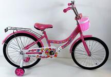 Велосипед двухколесный детский ТМ Riki-Tiki, модель NICOLE, диаметр колеса 16", розовый