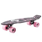 Скейтборд пластик Kiwi 22 black/pink 1/4 TSL-401P