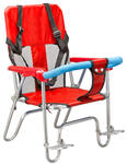 Кресло JL-189 детское велосипедное красное, размер 37х32,5х55 см, крепление на багажник, 