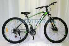 Велосипед 29" ТМ MAKS, LEGEND HYDR DISC, новая рама 21"зеленый
