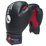 Перчатки бокс RUSCO SPORT детск к/з 8унц чёрн