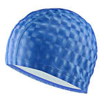 Шапочка для плавания ПУ одноцветная 3D (Синяя) B31517