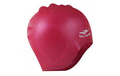 Шапочка для плавания силиконовая анатомическая (бордовая) E41554