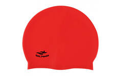 Шапочка для плавания силиконовая взрослая (красная) E41563