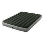 INTEX Кровать надувная DOWNY BED FULL, (fiber-tech), насос на батарейках, 137x191x25см, ПВХ, 64778