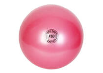 Мяч для х/г Нужный спорт FIG19 19см, розовый, металлик 420гр