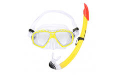 Комплект (маска, трубка) MS-1396S74 ПВХ (жёлтый)