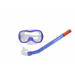 Комплект подростковый (маска, трубка) MS-1030S37 ПВХ (синий)