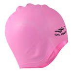 Шапочка для плавания силиконовая анатомическая (розовая) E41548