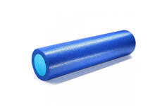 Ролик для йоги полнотелый 2-х цветный (синий/голубой) 61х15см. PEF100-61-X  