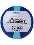 Мяч волейбольный Jogel JV-100, синий/мятный