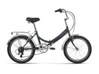 Велосипед Forward ARSENAL 20 2.0 (20" 6ск рост 14" скл) 2022 темно-серый/зеленый