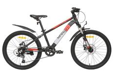 Велосипед TechTeam Sprint 24"х13 черно-красный МАРКИРОВКА