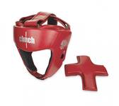 Шлем бокс. Clinch Olimp Dual C113-M красный, сменная теменная часть (офиц.лицензия Федер. Бокса Росс