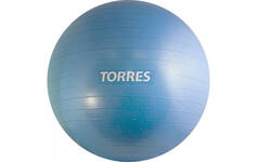 Мяч гимнастический TORRES AL 121155BL 55см гладкий Антивзрыв с насосом