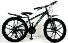 Велосипед 24" ТМ Civilane, FINE (литые диски), рама 13" BLACK/GREEN