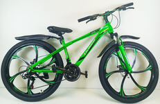 Велосипед 26" ТМ Civilane, HARD DISK (литые диски), рама 15" GREEN/BLACK (N)