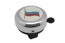 Звонок 3035-19 с флагом Россия алюмин/пластик арт.3293035-19